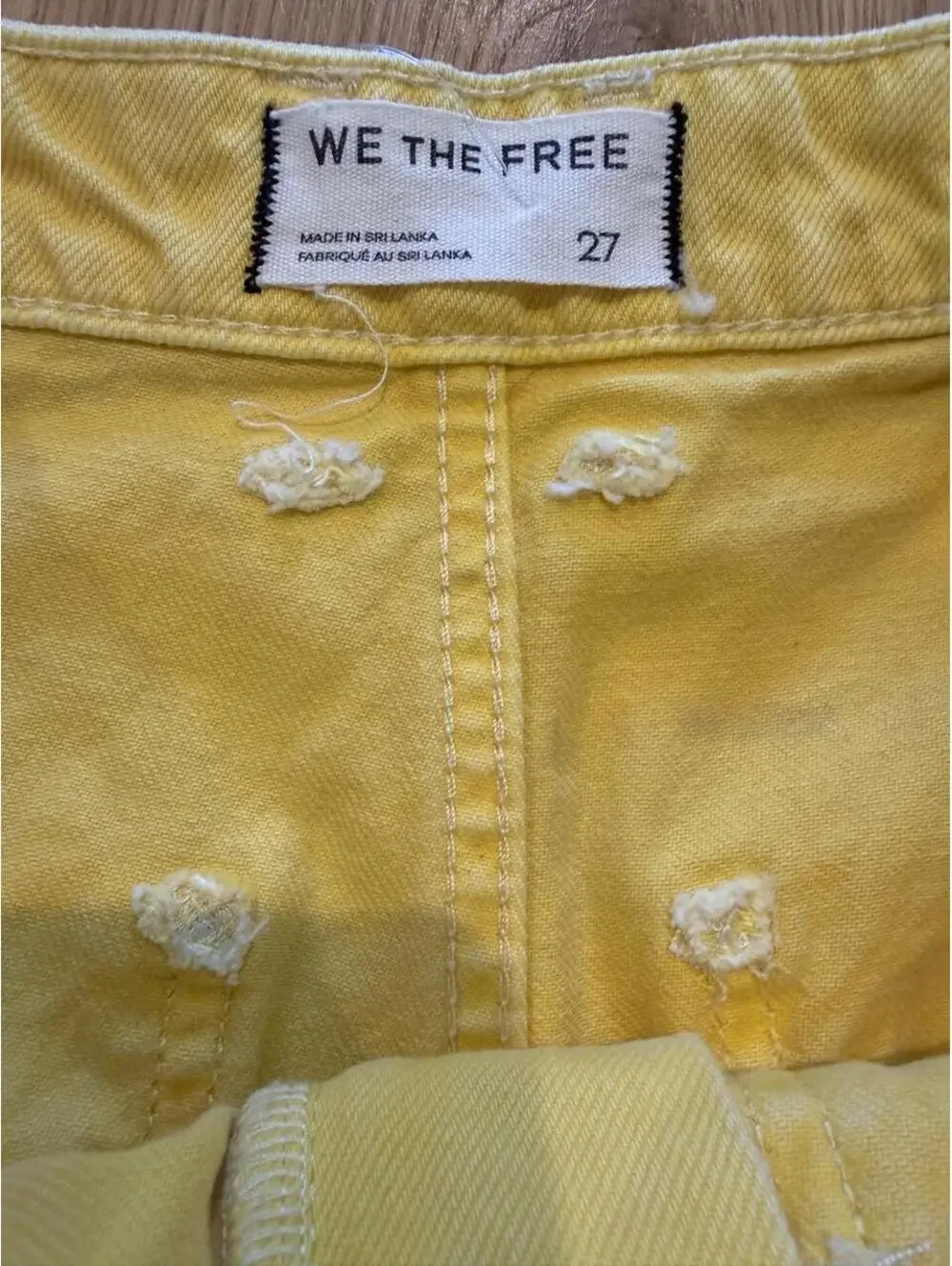 Free People Women's Yellow Shorts